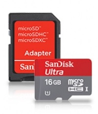 Sandisk Micro SD Ultra 16 GB Memory Card